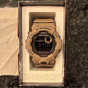 Men's G-Shock Power Trainer with Bluetooth Mobile Link 49mm Watch - Tan